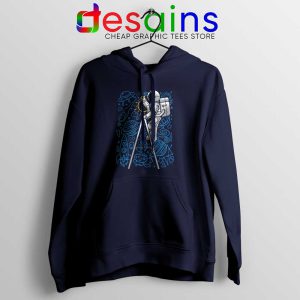 SpaceX Doodle Navy Hoodie Astronaut NASA Art Jacket