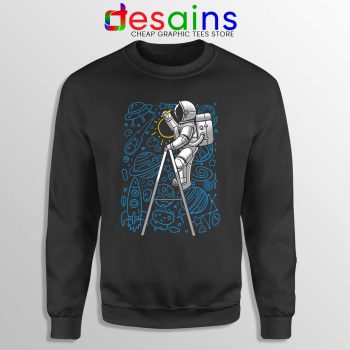 SpaceX Doodle Sweatshirt Astronaut NASA Art Sweaters S-3XL