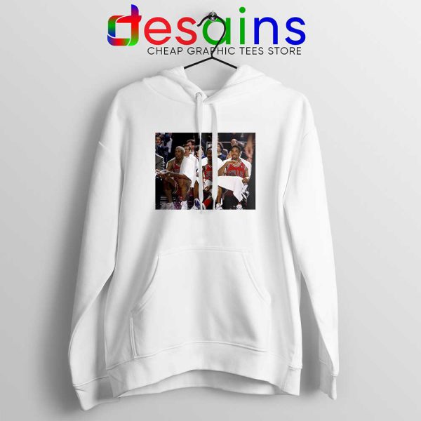 Three Peat Bulls Hoodie Michael Jordan Scottie Pippen Dennis Rodman