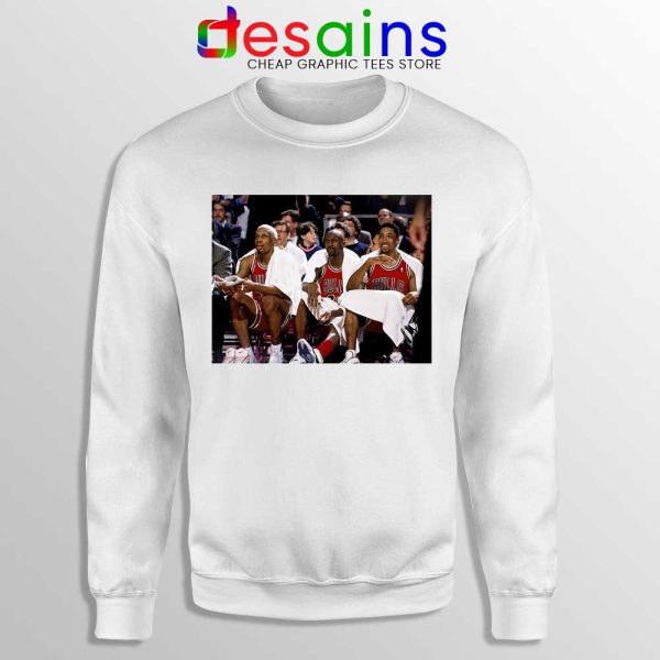 Threepeat Bulls Sweatshirt Michael Jordan Scottie Pippen Dennis Rodman