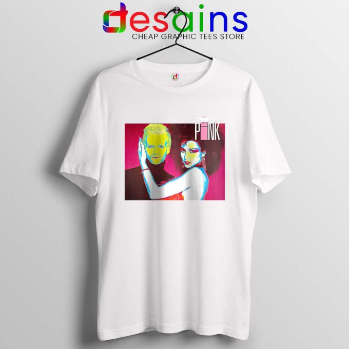 Vicious Pink Album White Tshirt Synth-Pop Duo Tee Shirts S-3XL