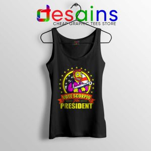 Vote Scorpio for President Tank Top Hank Scorpio Simpsons Tops S-3XL