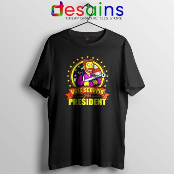 Vote Scorpio for President Tshirt Hank Scorpio Simpsons Tee Shirts S-3XL