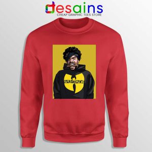 Wu Man Wu Tang Red Sweatshirt Merch Wu-Tang Clan Sweaters