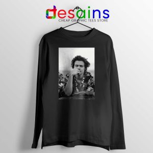 Dont Look Back Black Long Sleeve Tshirt Harry Styles Quotes Tees