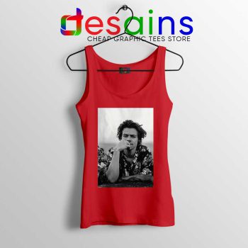 Dont Look Back Red Tank Top Harry Styles Quotes Cheap Tops