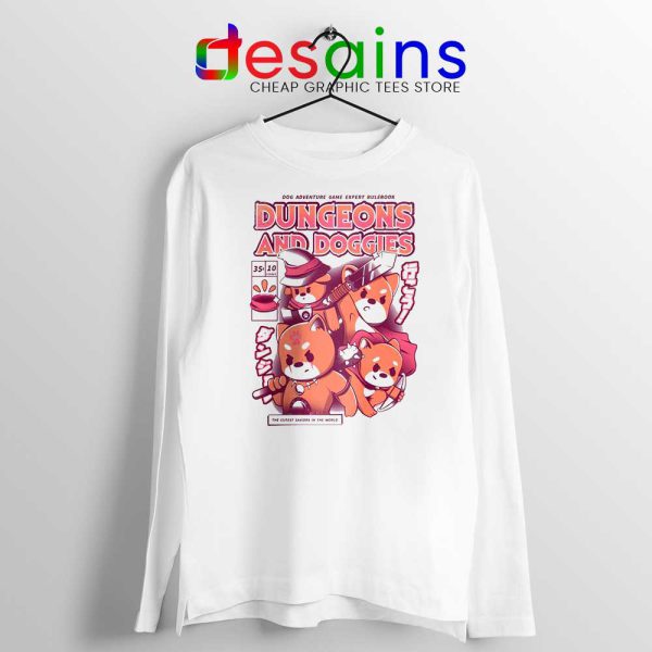 Dungeons Doggies Long Sleeve Tshirt Dungeons and Dragons Cheap Tees