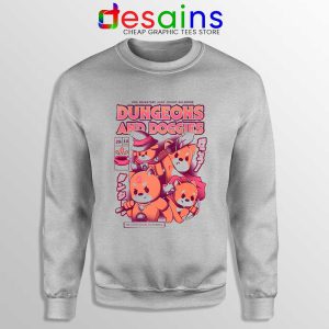 Dungeons Doggies Sport Grey Sweatshirt Dungeons & Dragons Cheap