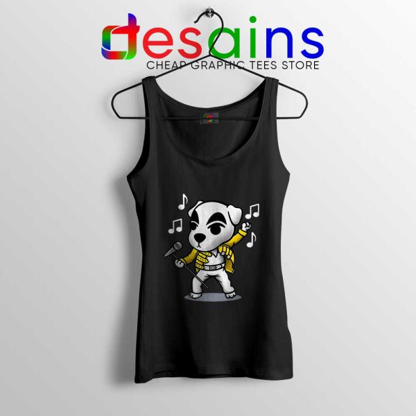 Freddie K K Mercury Black Tank Top K.K. Slider Cheap Tops