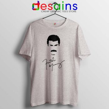 Freddie Mercury Cheap Sport Grey Tshirt Bohemian Rhapsody Signature Tees