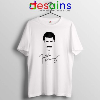 Freddie Mercury Cheap Tshirt Bohemian Rhapsody Signature Tee Shirts S-3XL