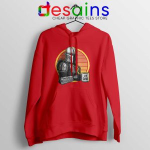 Galaxys Best Dad Red Hoodie Funny The Mandalorian Jacket