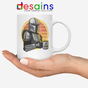 Galaxys Best Dad White Mug Funny The Mandalorian Coffee Mugs 11oz