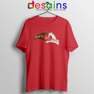 Heart Hands Red Tshirt Black Lives Matters Tee Shirts