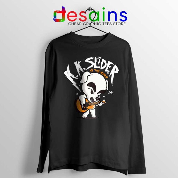 K K Slider vs The World Black Long Sleeve Tshirt Scott Pilgrim vs the World