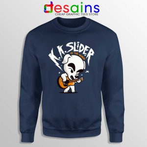 K K Slider vs The World Navy Sweatshirt Scott Pilgrim vs the World Sweaters