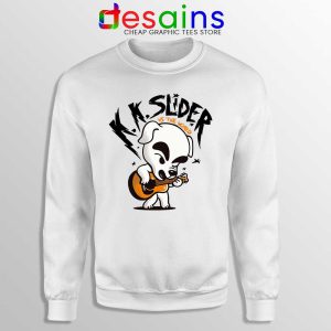 K K Slider vs The World White Sweatshirt Scott Pilgrim vs the World Sweaters