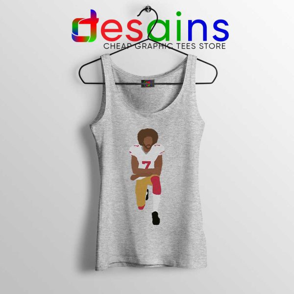 Kneeling Kaepernick BLM Sport Grey Tank Top Colin Kaepernick Tops