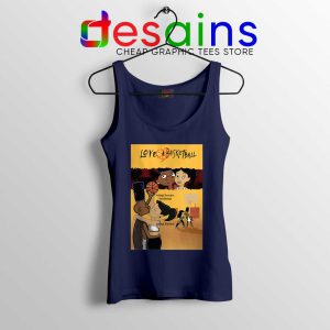 Love and Baskbetball Navy Tank Top Sports Romantic Film Tops S-3XL