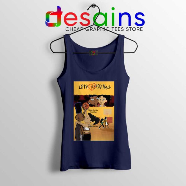 Love and Baskbetball Navy Tank Top Sports Romantic Film Tops S-3XL