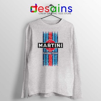 Martini Racing Retro Sport Grey Long Sleeve Tshirt Martini's Best Tees