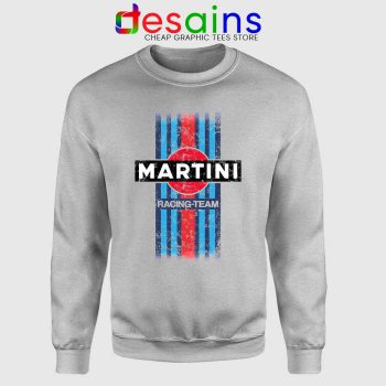 Martini Racing Retro Sport Grey Sweatshirt Race Martini's Best Sweaters
