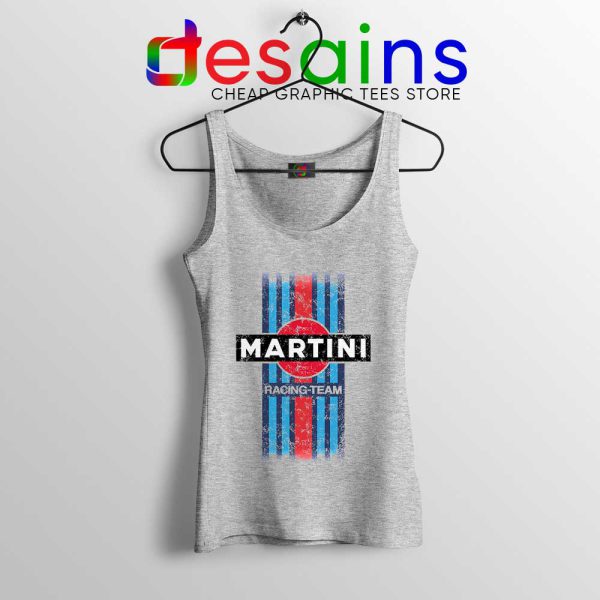 Martini Racing Retro Sport Grey Tank Top Race Martini's Best Tops