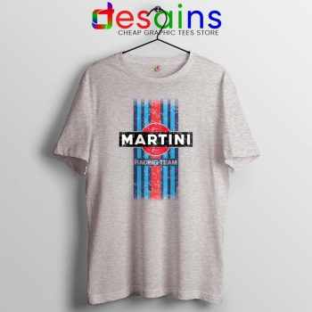 Martini Racing Retro Sport Grey Tshirt Race Martini's Best Tees