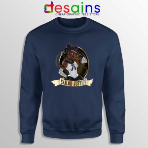 Sailor Justice BLM Navy Sweatshirt Black Lives Matter Sailor Moon