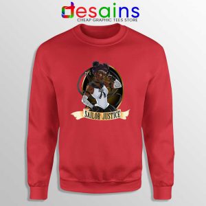 Sailor Justice BLM Red Sweatshirt Black Lives Matter Sailor Moon