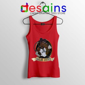 Sailor Justice BLM Red Tank Top Black Lives Matter Sailor Moon Tops