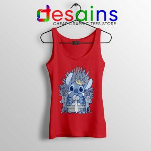 Stitch In Side Thrones Red Tank Top Game of Thrones Funny Tops
