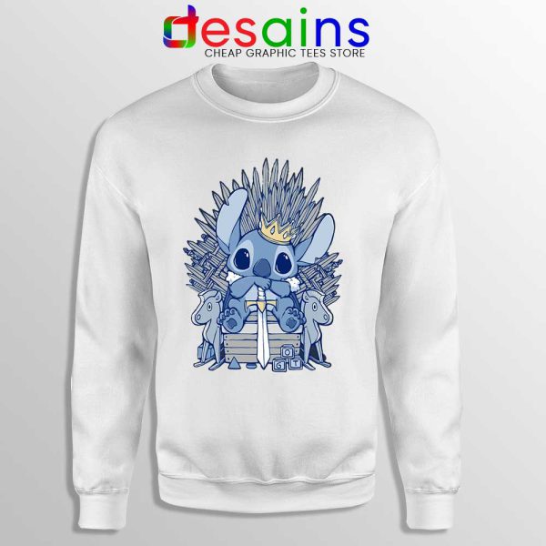 Stitch In Side Thrones White Sweatshirt Game of Thrones Funny Sweaters