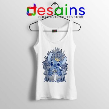 Stitch In Side Thrones White Tank Top Game of Thrones Funny Tops