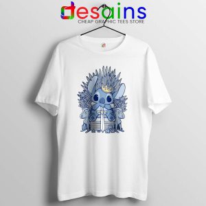 Stitch In Side Thrones White Tshirt Game of Thrones Funny Tee Shirts