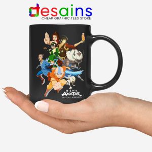 The Gaang Avatar Black Mug The Last Airbender Coffee Mugs 11oz