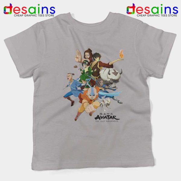 The Gaang Avatar Grey Kids Tshirt The Last Airbender Youth Tees