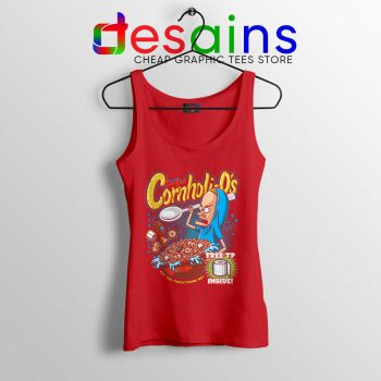 The Great Cornholio Red Tank Top Are You Threatening Me Tops