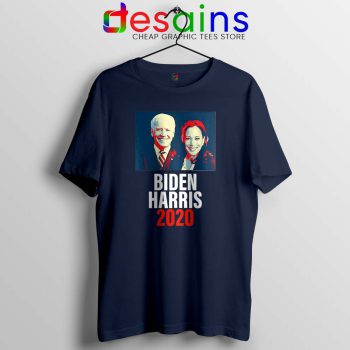 Biden Harris 2020 Navy Tshirt Political Campaign USA Tees