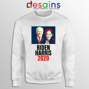 Biden Harris 2020 White Sweatshirt Political Campaign USA Sweaters