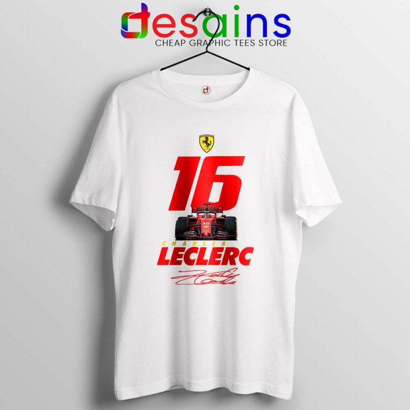 Charles Leclerc Race Car Tshirt F1 Driver DESAINS STORE