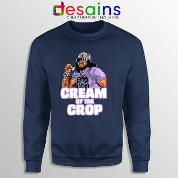 Cream Of The Crop Navy Sweatshirt Macho Man Cheap Sweaters WWF