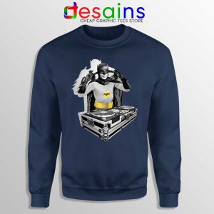 DJ The Dark Knight Navy Sweatshirt Funny Batman DJ Sweaters