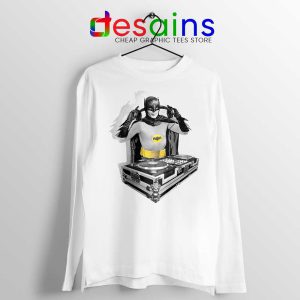 DJ The Dark Knight White Long Sleeve Tshirt Batman DJ Tees