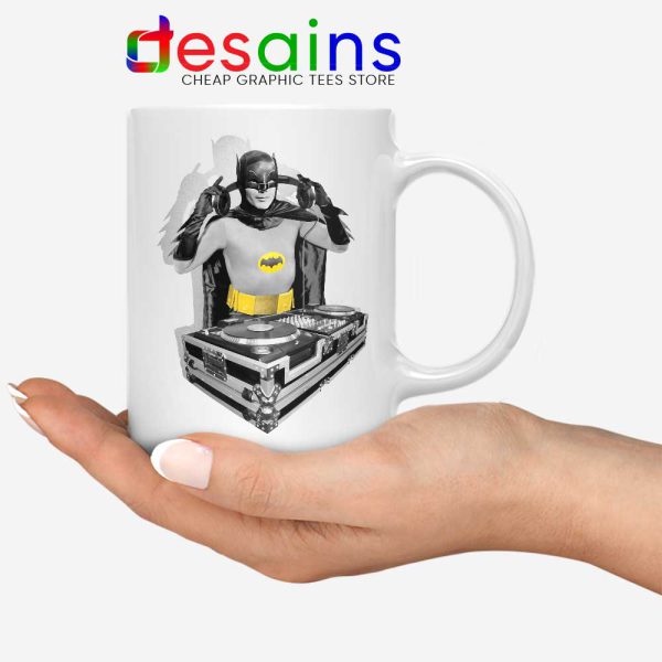 DJ The Dark Knight White Mug Funny Batman DJ Ceramic Coffee Mugs