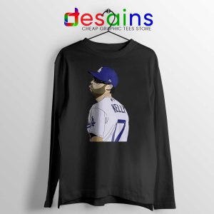 Dodgers Joe Kelly Pout Black Long Sleeve Tee Los Angeles Dodgers T-Shirts