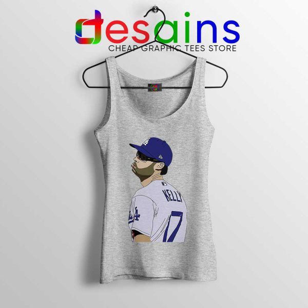 Dodgers Joe Kelly Pout Sport Grey Tank Top Los Angeles Dodgers Tops