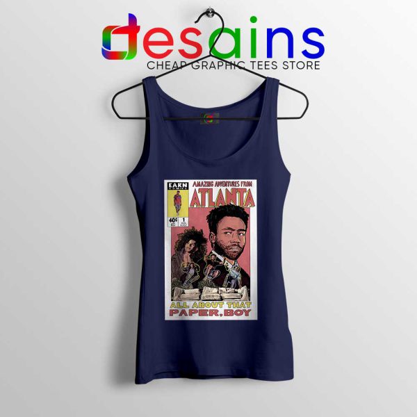 Donald Glover Amazing Adventures Navy Tank Top Childish Gambino Shirts