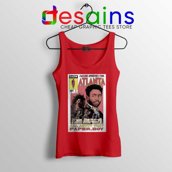 Donald Glover Amazing Adventures Red Tank Top Childish Gambino Shirts