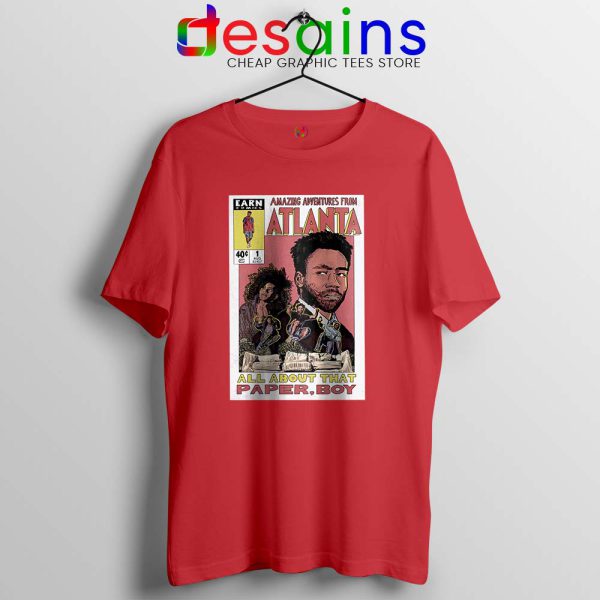 Donald Glover Amazing Adventures Red Tshirt Childish Gambino Tees